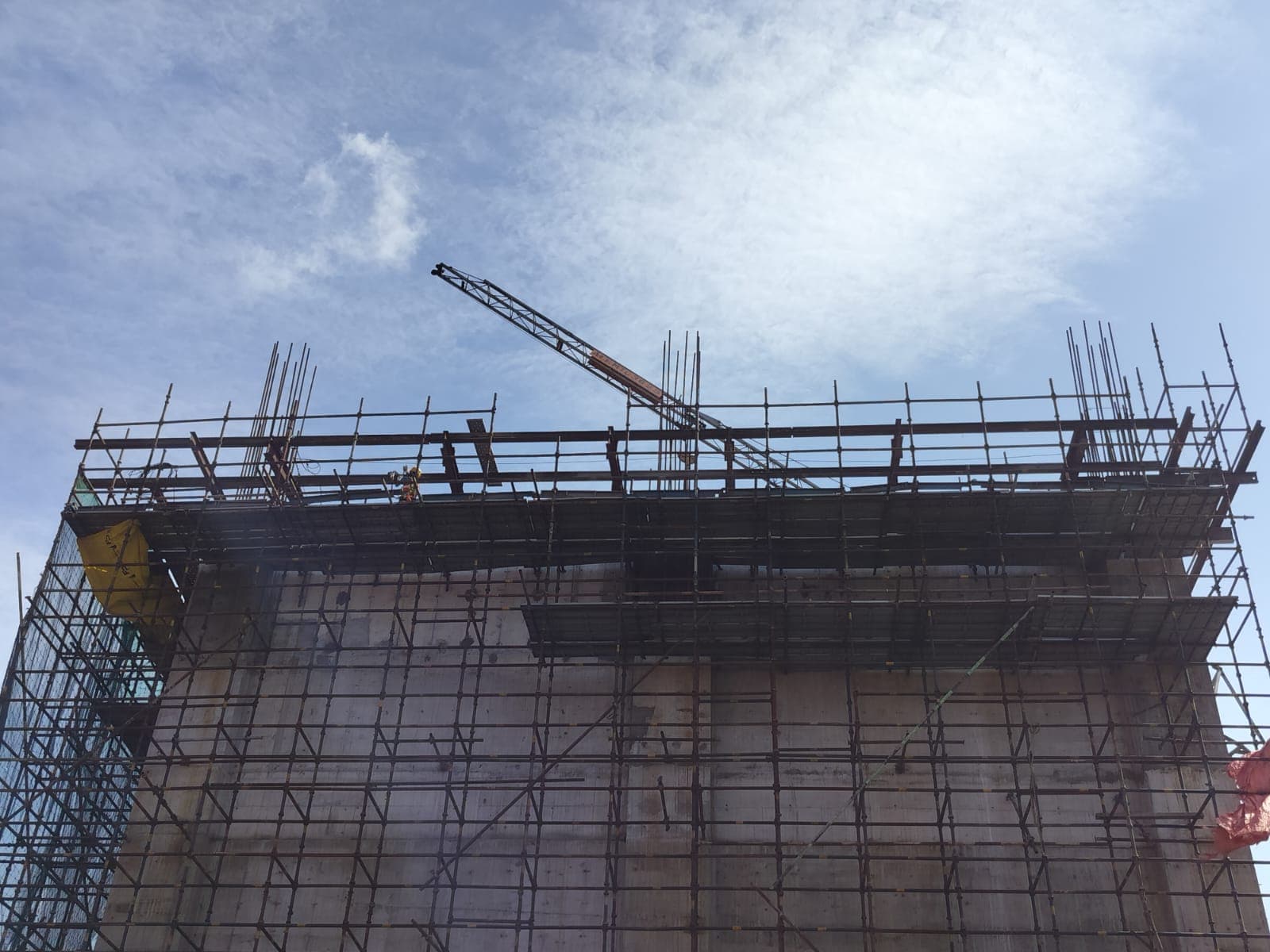 Eastern Engineering scaffolded facade construction work